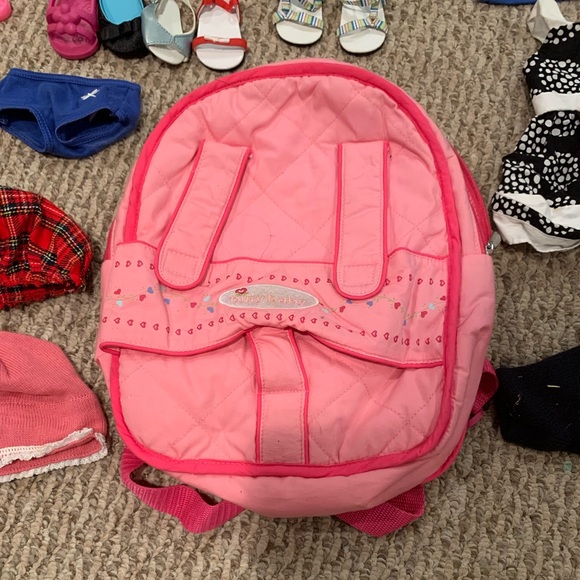 Three American Girl Dolls, Molly, Lanie, and Bitty Baby with accessories. - Picture 8 of 16